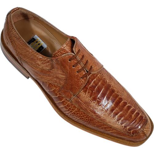 David Eden "Regal" Taupe Genuine All-Over Ostrich Shoes